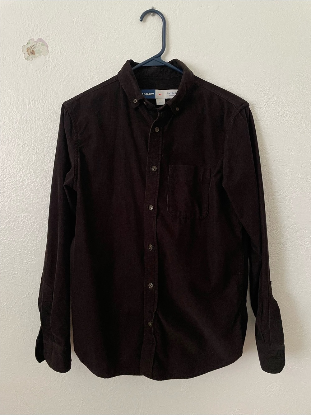 Old Navy Dark Brown Cord Button-Down Shirt